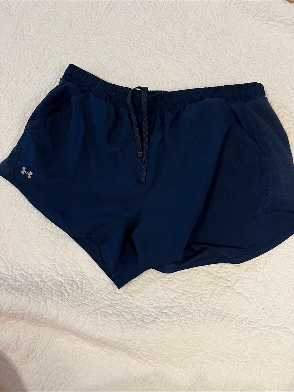 Under Armour Women's Dark Blue Performance Athletic Shorts